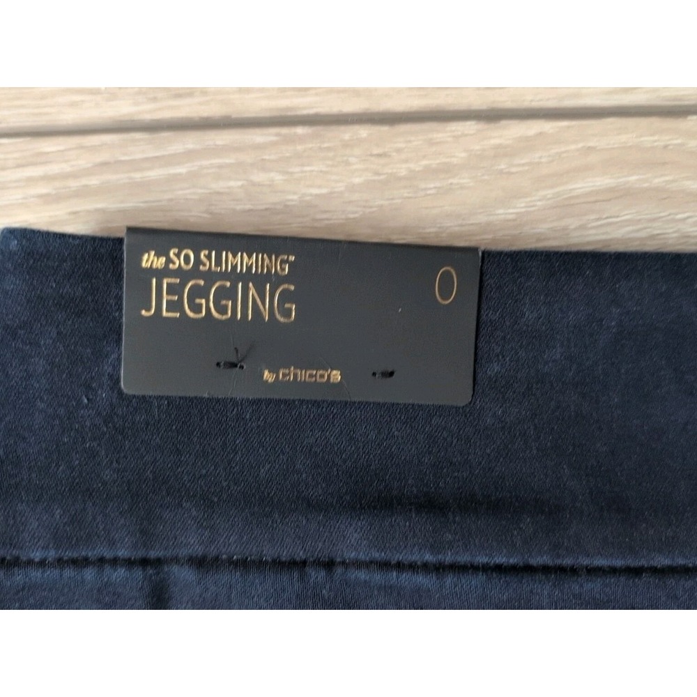 Chico's Jeans Size 0 So Slimming Jeggings‎ Stretch Denim Skinny Pants NWT - Picture 5 of 5